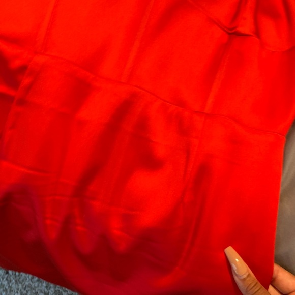 Meshki Ludovica Satin Red Dress - Picture 9 of 9